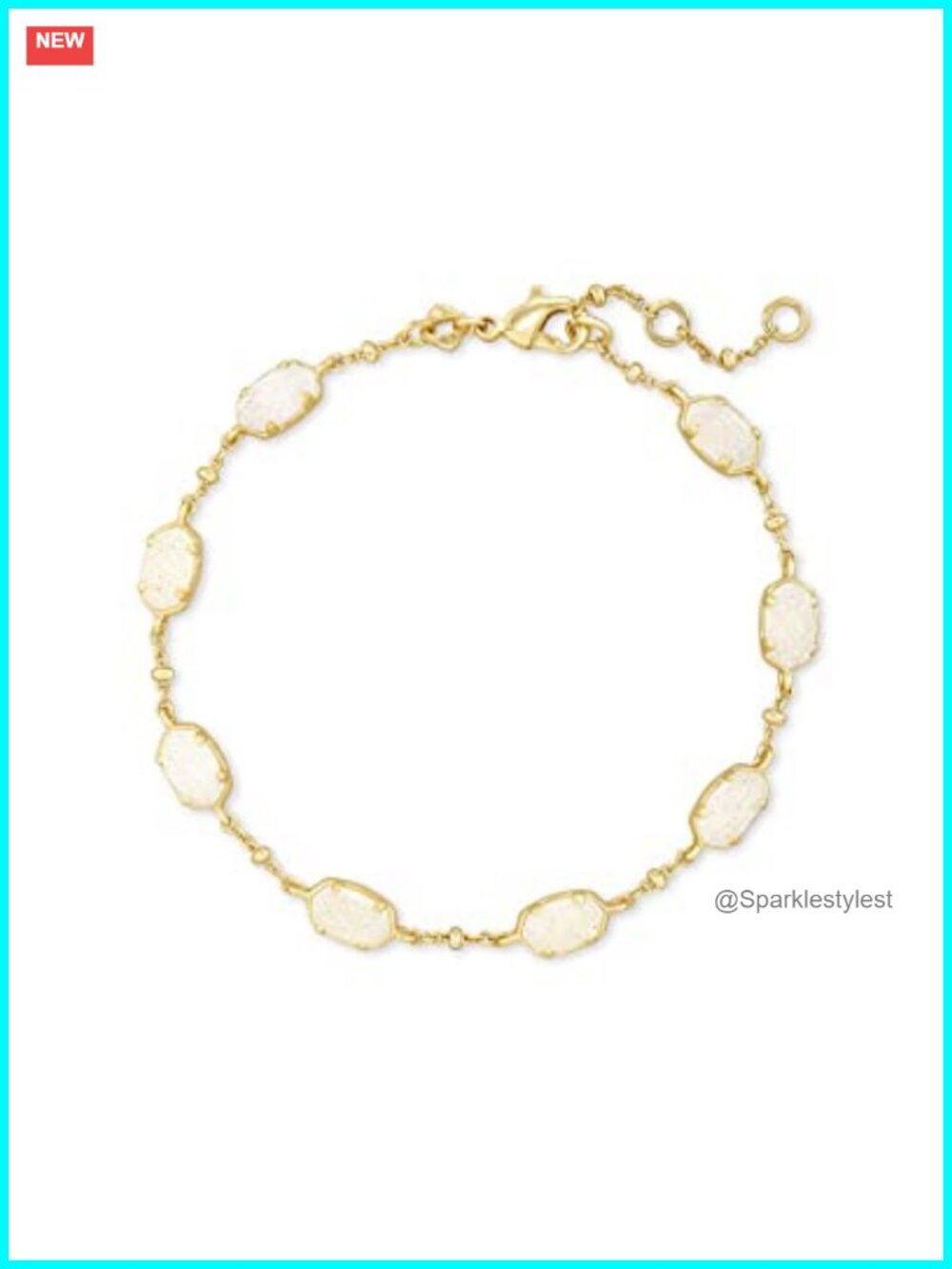 Kendra Scott Emilie Link Bracelet Gold Plated Fashion Jewelry for Women